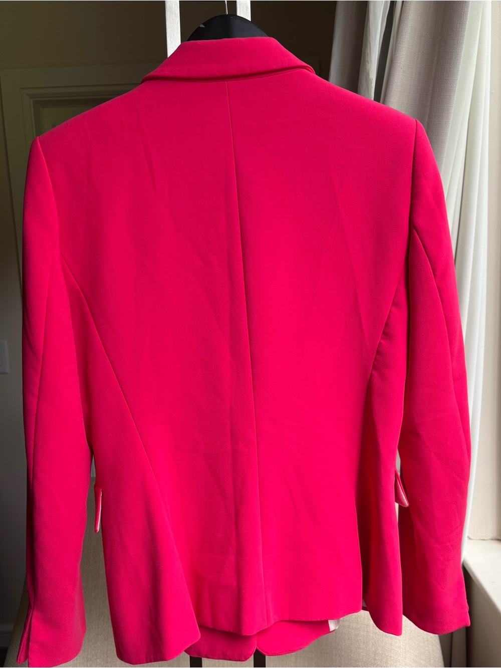 Zara Hot Pink Single-Button Tailored Blazer - Picture 2 of 8